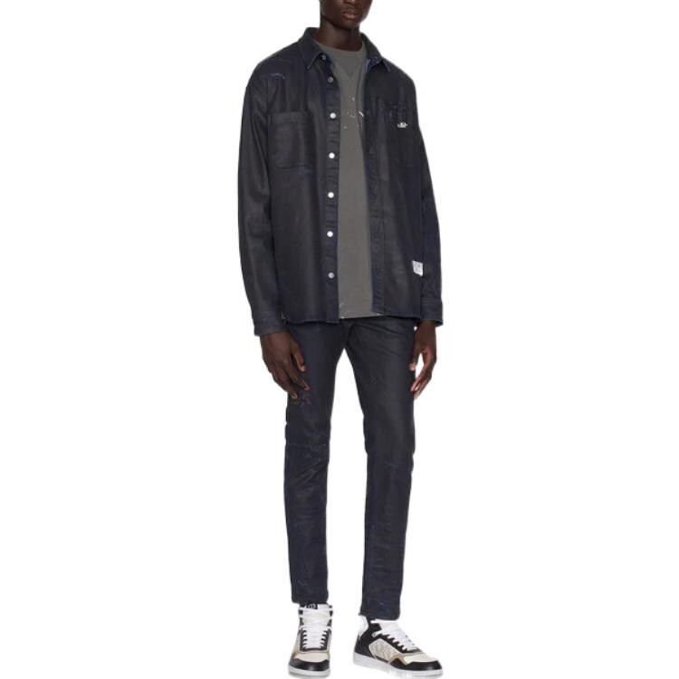 Travis Scott Quarterly Новые продукты Рубашка Мужская синяя Dior, синий — фото 3