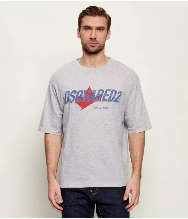 Футболка loose fit Dsquared2, серый