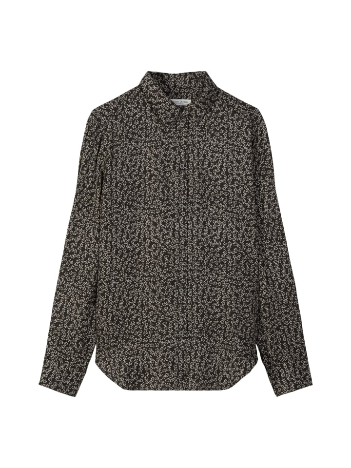 

Свободная блузка с принтом темно-серого цвета Marc O'Polo