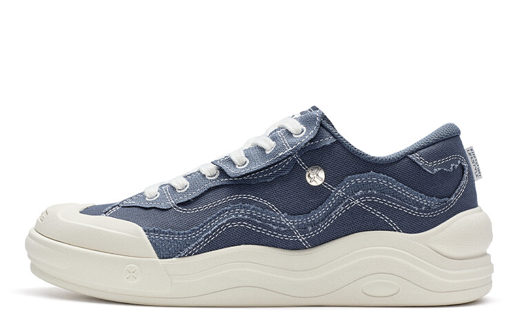 

Кроссовки XTEP Skateboarding Shoes Men Low-top Gray Blue, серый/синий
