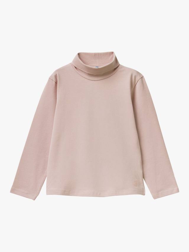 

Детская водолазка с длинными рукавами из хлопковой смеси Benetton, Pink