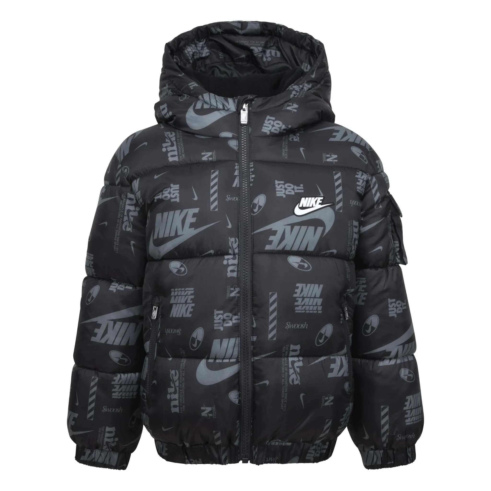 

Стеганая куртка с капюшоном Nike Sportswear, черный