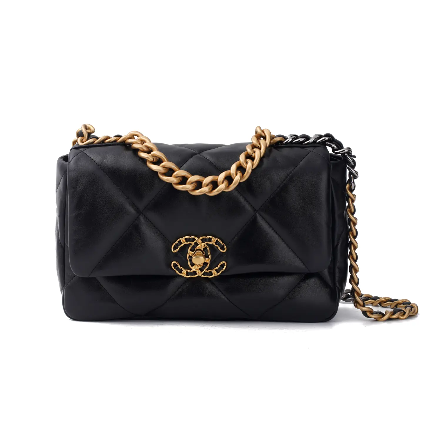 

CHANEL Сумка через плечо из козьей кожи с позолоченной фурнитурой