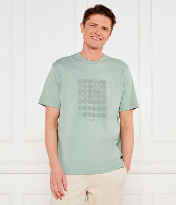 

Футболка с принтом в полоску c Loose fit Boss Green, зеленый
