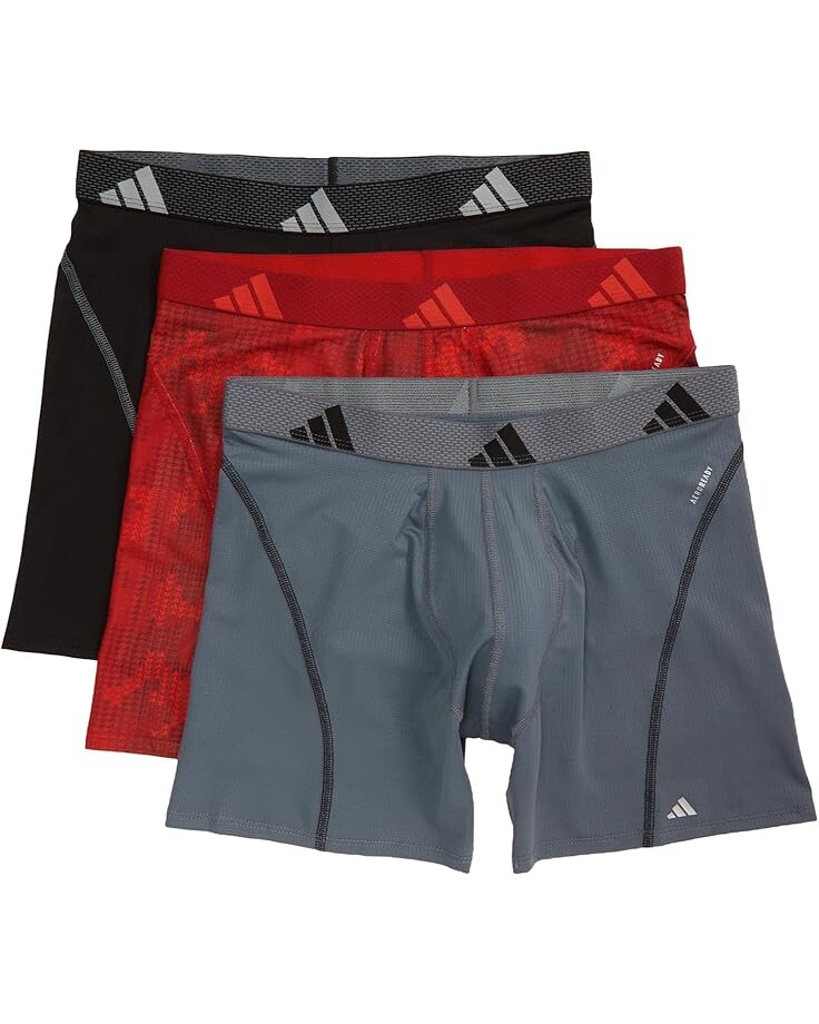 

Боксеры adidas Performance Mesh Graphic Boxer Brief 3-Pack, цвет Digi Camo Better Scarlet/Bright Red/Better Scarlet/Bright Red