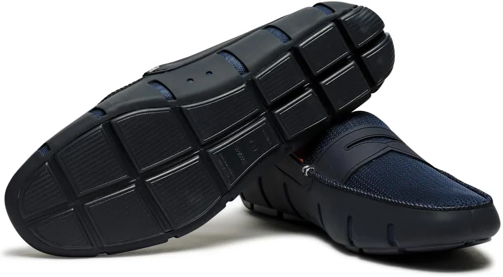 Мужские лоферы Swims Penny Loafer из нейлона и резины, без шнурков, черные/угольно-серые/темно-синие — фото 4