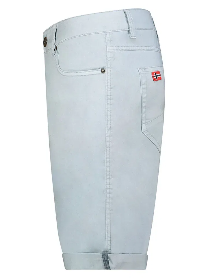 Шорты хлопковые Geographical Norway, серый — фото 3