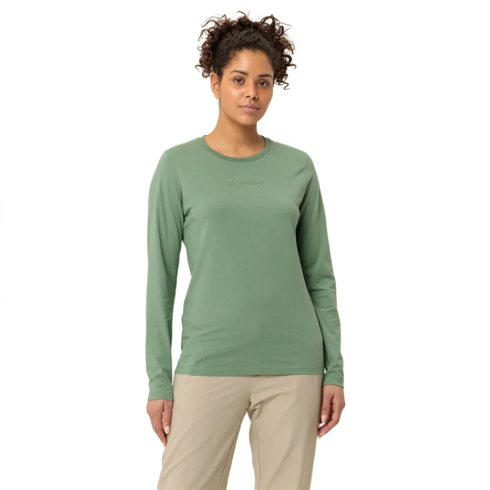 

Футболка VAUDE Logo long sleeve, зеленый