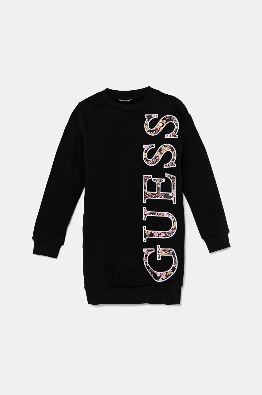 

Платье Guess из хлопка для девочки, черный