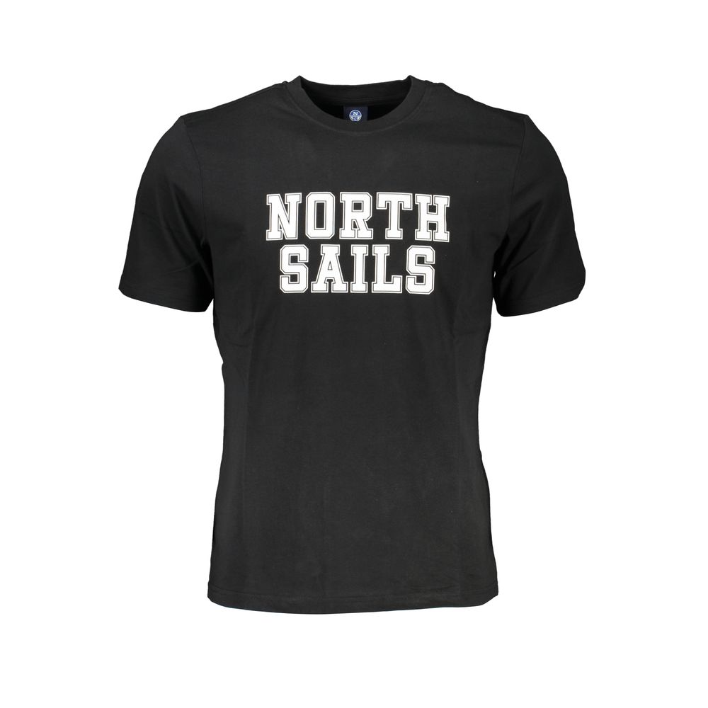 

Черная хлопковая футболка North Sails