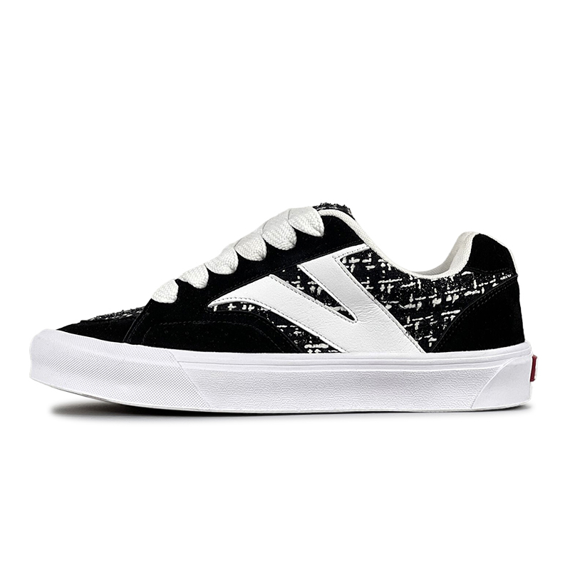 

Кроссовки VFDF Skateboarding Shoes Unisex Low-top Black/white, черный