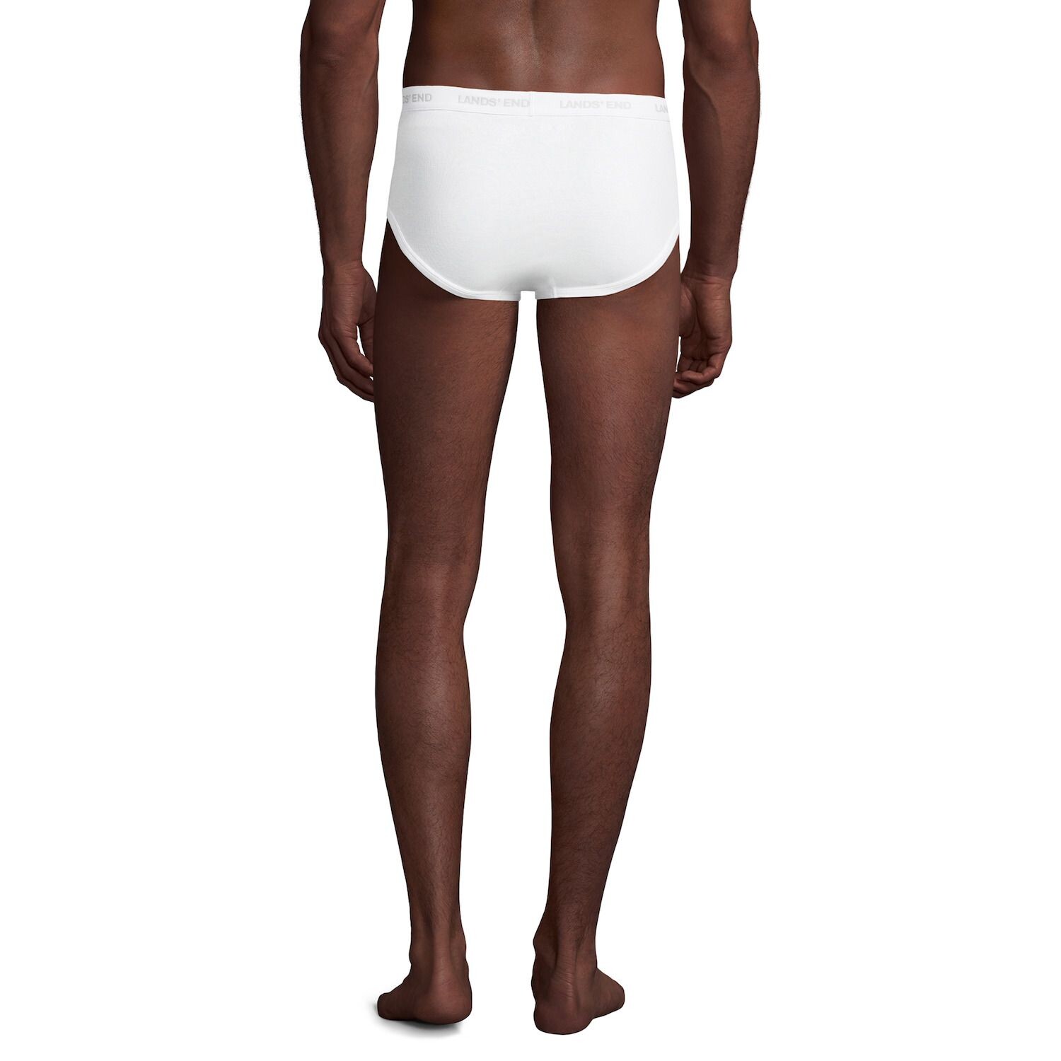 

Комплект из трех трикотажных трусов Big & Tall Lands' End, черный