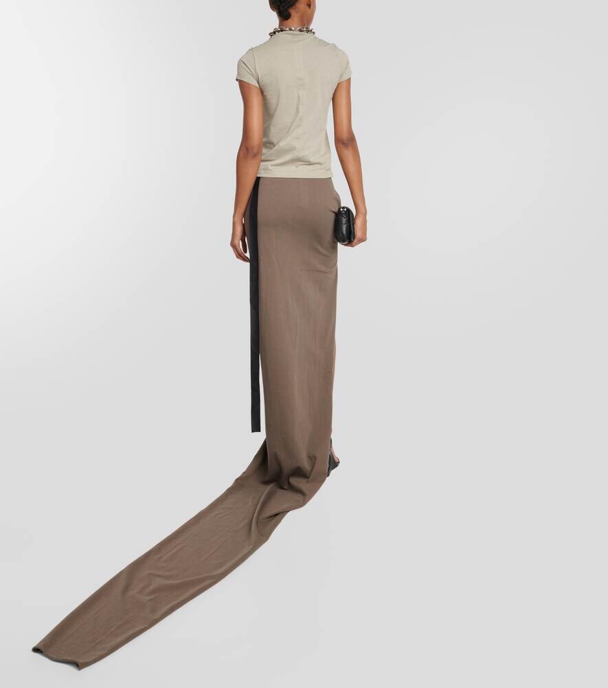 Хлопковая футболка с вырезами RICK OWENS, разноцветный — фото 3