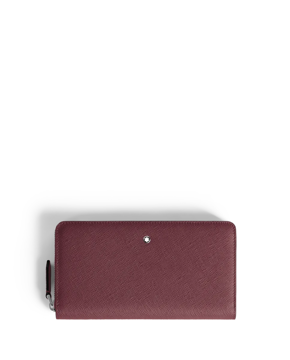 

Кошелек унисекс из кожи бордового цвета Montblanc, гранатовый