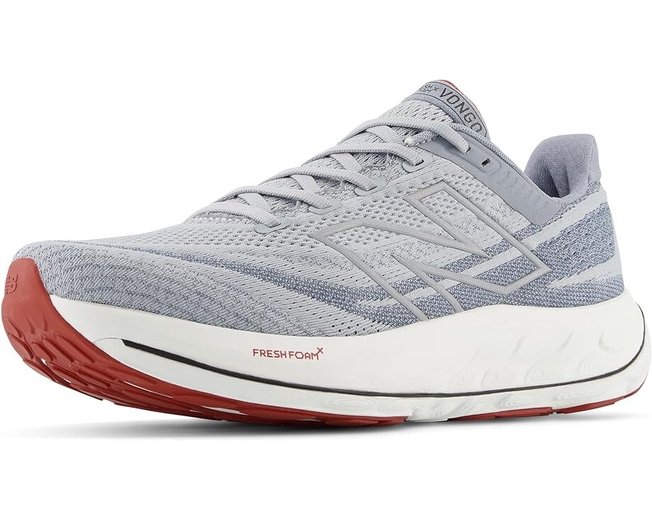 

Кроссовки New Balance Fresh Foam X Vongo v6, цвет Aluminum Grey/Brick Red, Серый, Кроссовки New Balance Fresh Foam X Vongo v6, цвет Aluminum Grey/Brick Red