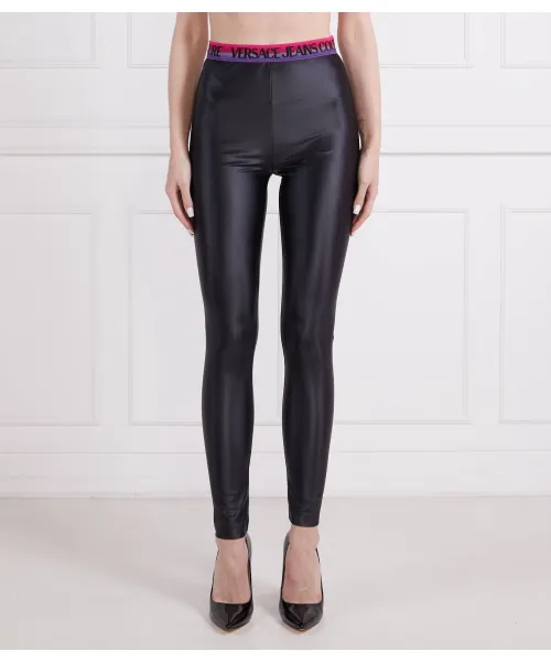 

Леггинсы Slim fit Versace Jeans Couture, черный