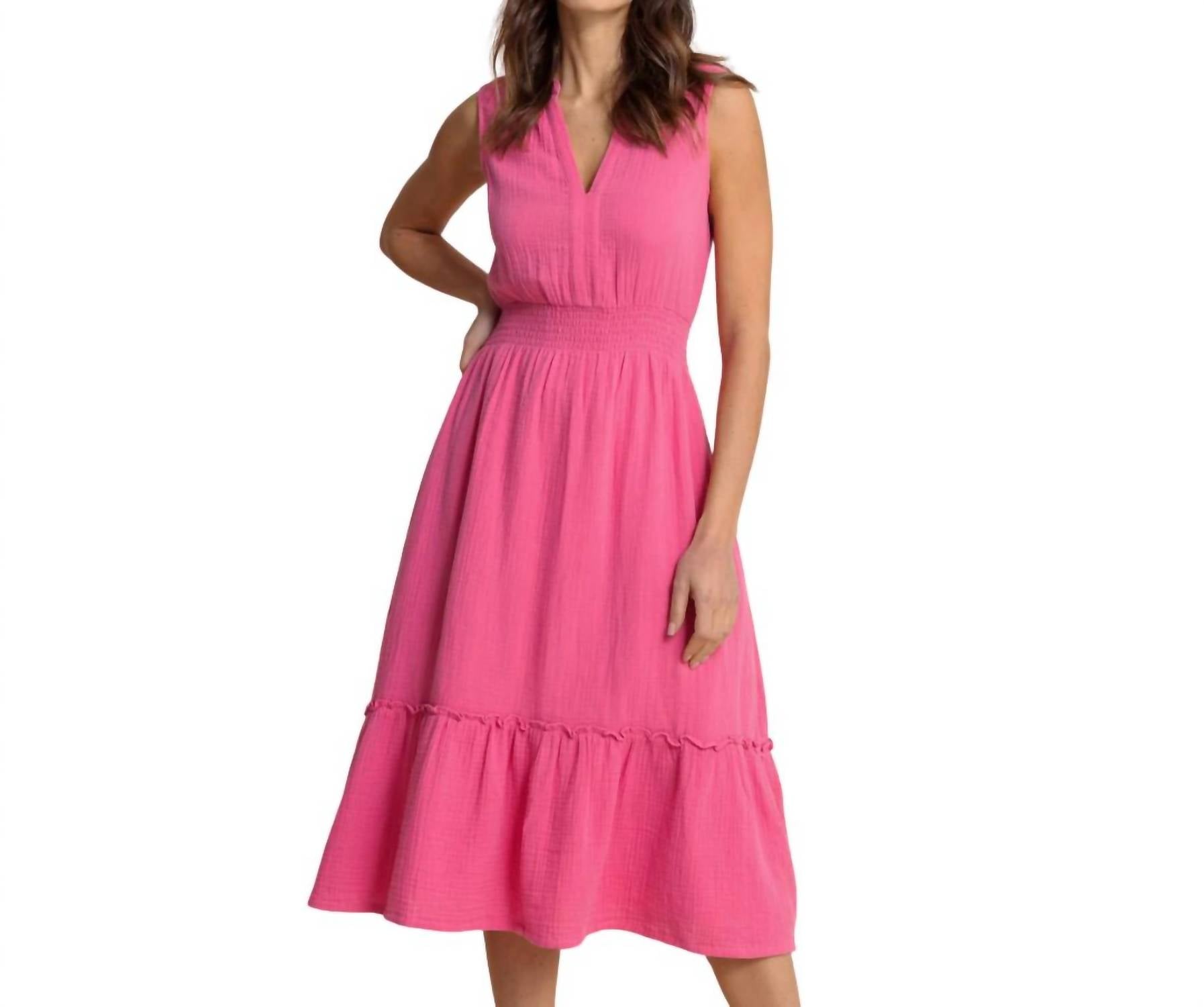 

Платье Adley Midi в цвете Very Berry SOUTHERN TIDE, Very Berry
