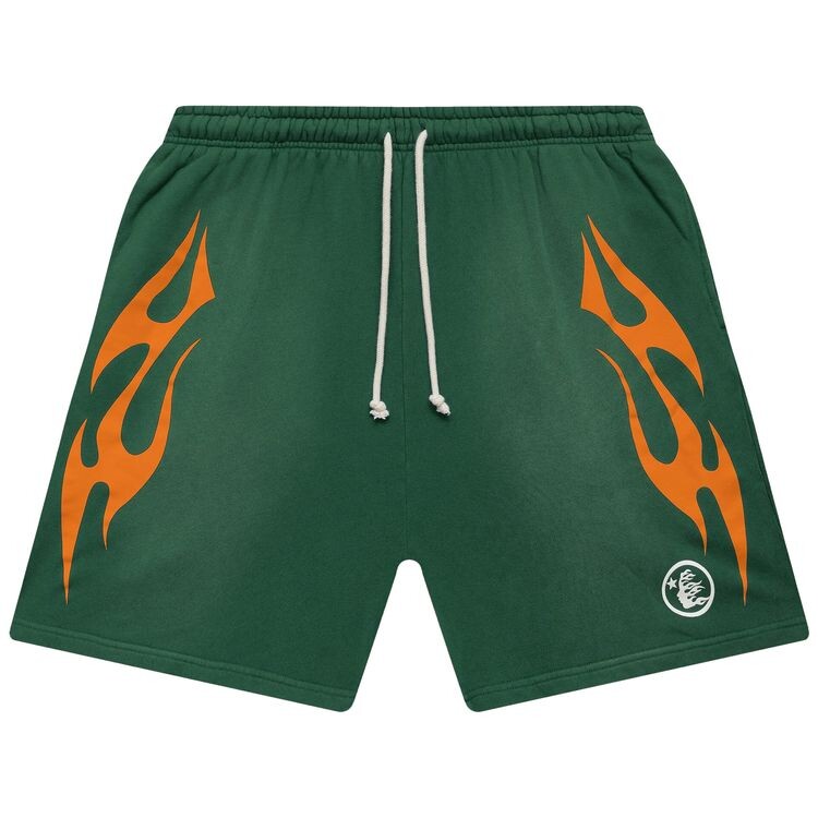 

Шорты Hellstar Flame Shorts Green, зеленый
