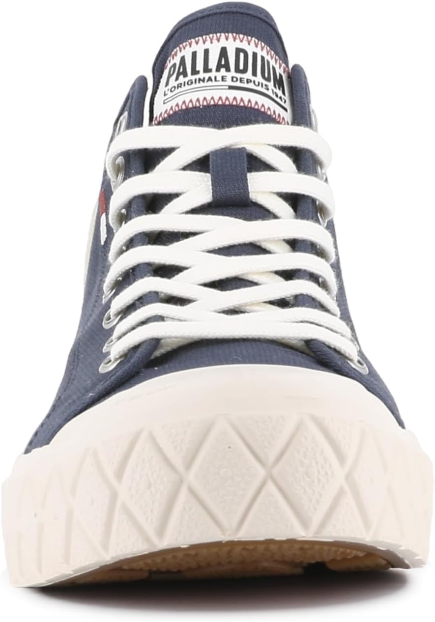 Кроссовки Palladium Unisex Palla Ace Mid из органического канваса на шнуровке, синий — фото 2
