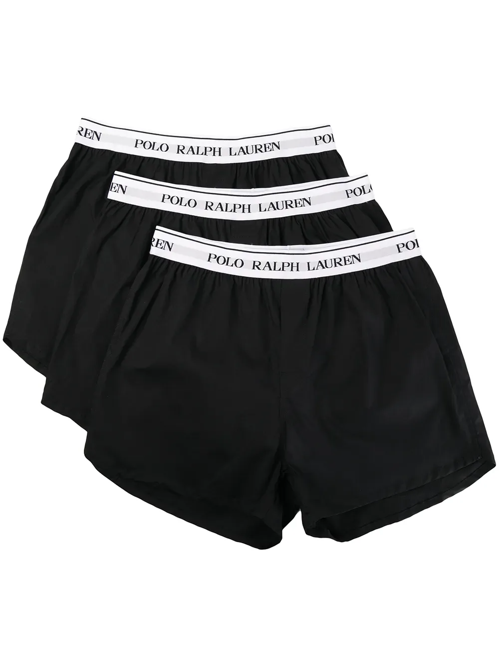 Комплект из трех пар боксеров с логотипом POLO RALPH LAUREN, черный