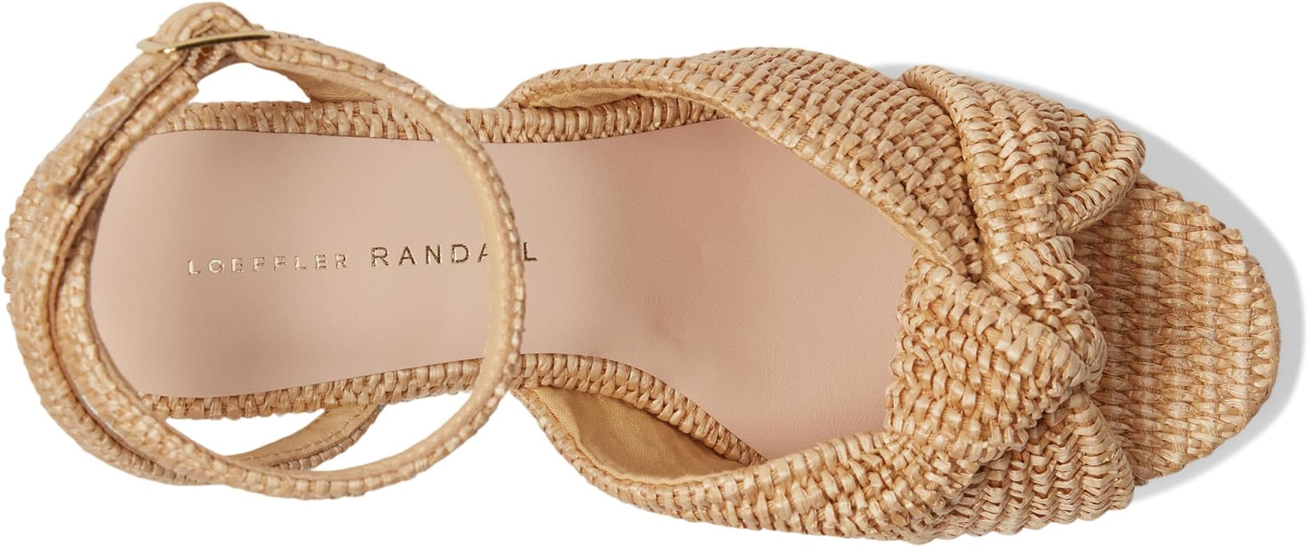 Туфли Loeffler Randall Chunky Platform Sandals, Natural — фото 2