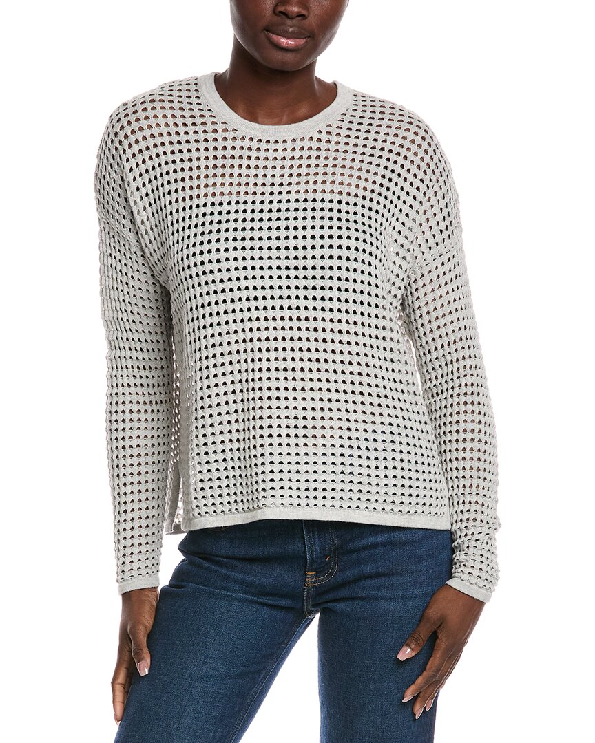 

Минни Роуз вязаный свитер из смесового кашемира Minnie Rose, серый