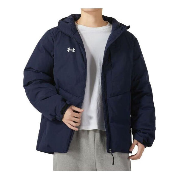 

Куртка winter down jacket 'navy blue' Under Armour, синий