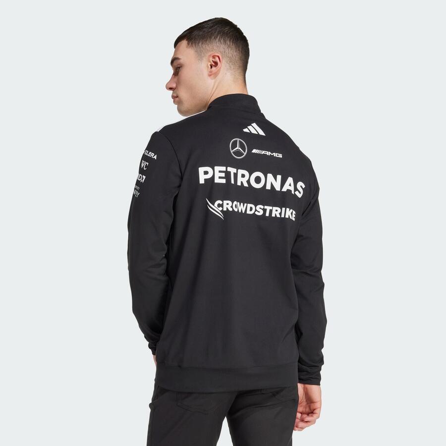 ADIDAS Футболка-тройка MERCEDES - AMG PETRONAS FORMULA 1 TEAM на молнии — фото 3
