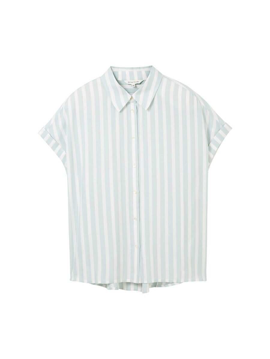 

Блузка с коротким рукавом TOM TAILOR Blouse, цвет mint/white