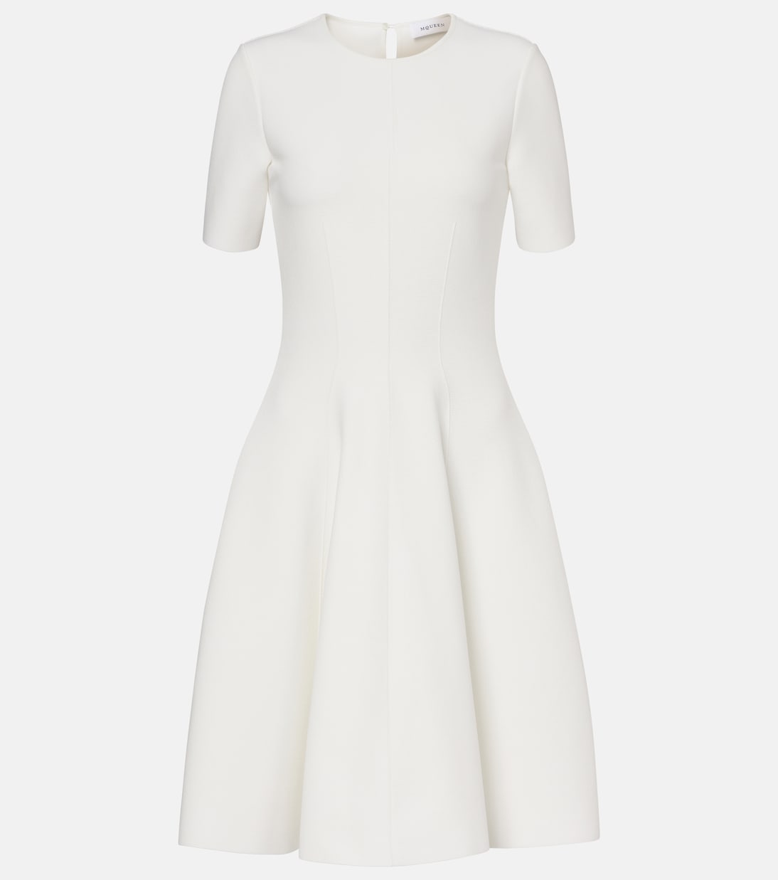 

Мини-платье из джерси McQueen, слоновая кость