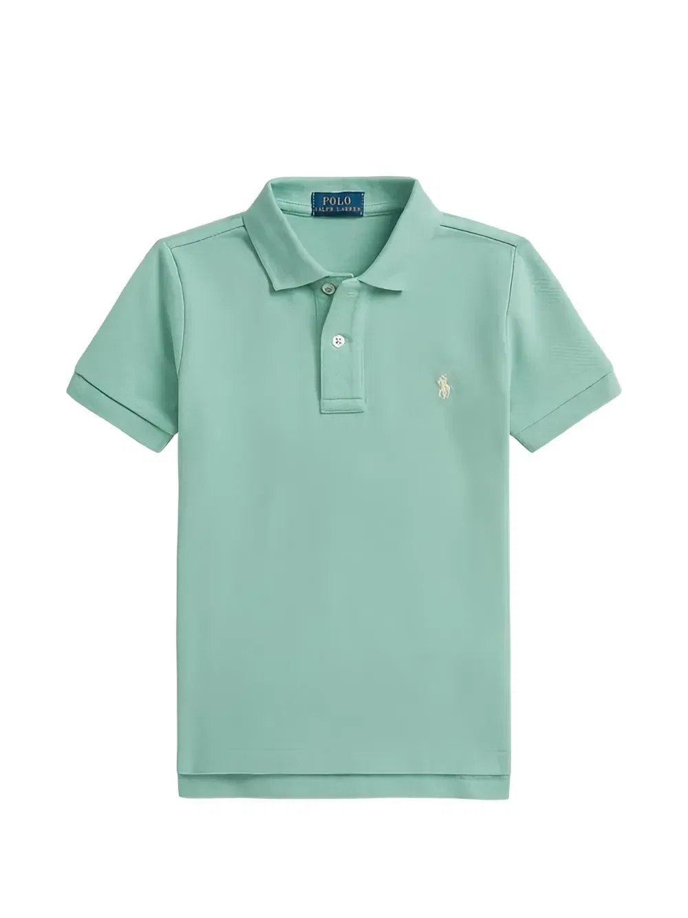 Поло с короткими рукавами на пуговицах POLO RALPH LAUREN KIDS, зеленый