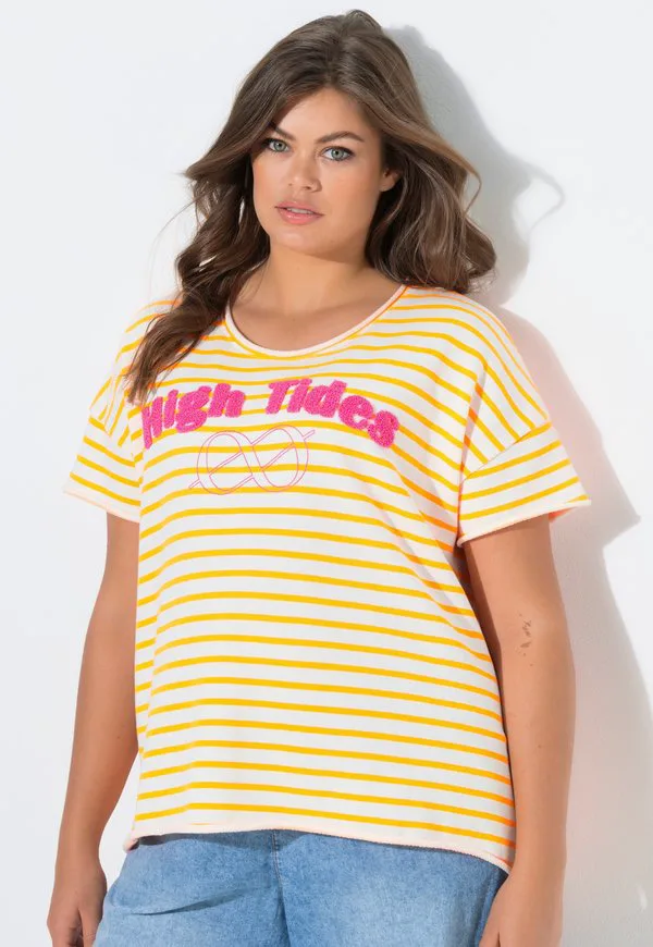 

Футболка ringel с принтом на половине рукава Laurasøn, Neon Orange, Оранжевый, Футболка ringel с принтом на половине рукава Laurasøn, Neon Orange