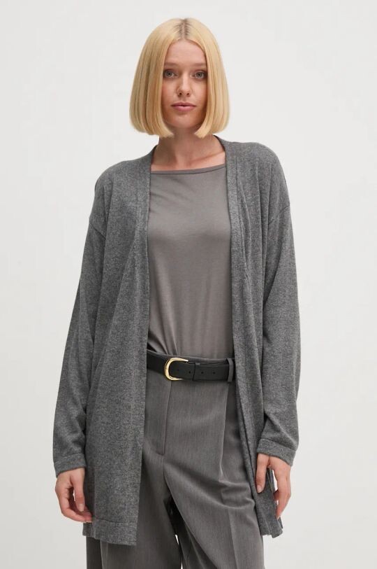 

Кардиган из смесовой шерсти United Colors of Benetton, серый