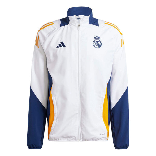 

Куртка real madrid tiro 24 презентация соревнований трек топ Adidas, белый