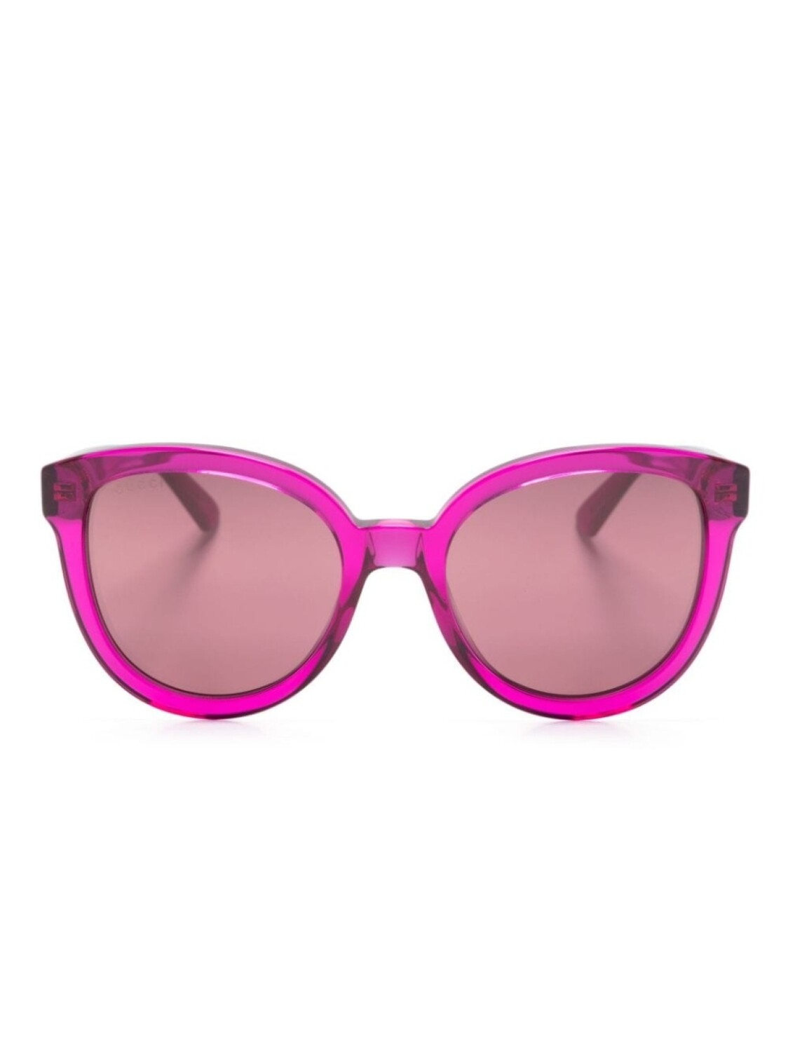 

Gucci Eyewear солнцезащитные очки в оправе 'кошачий глаз', фиолетовый
