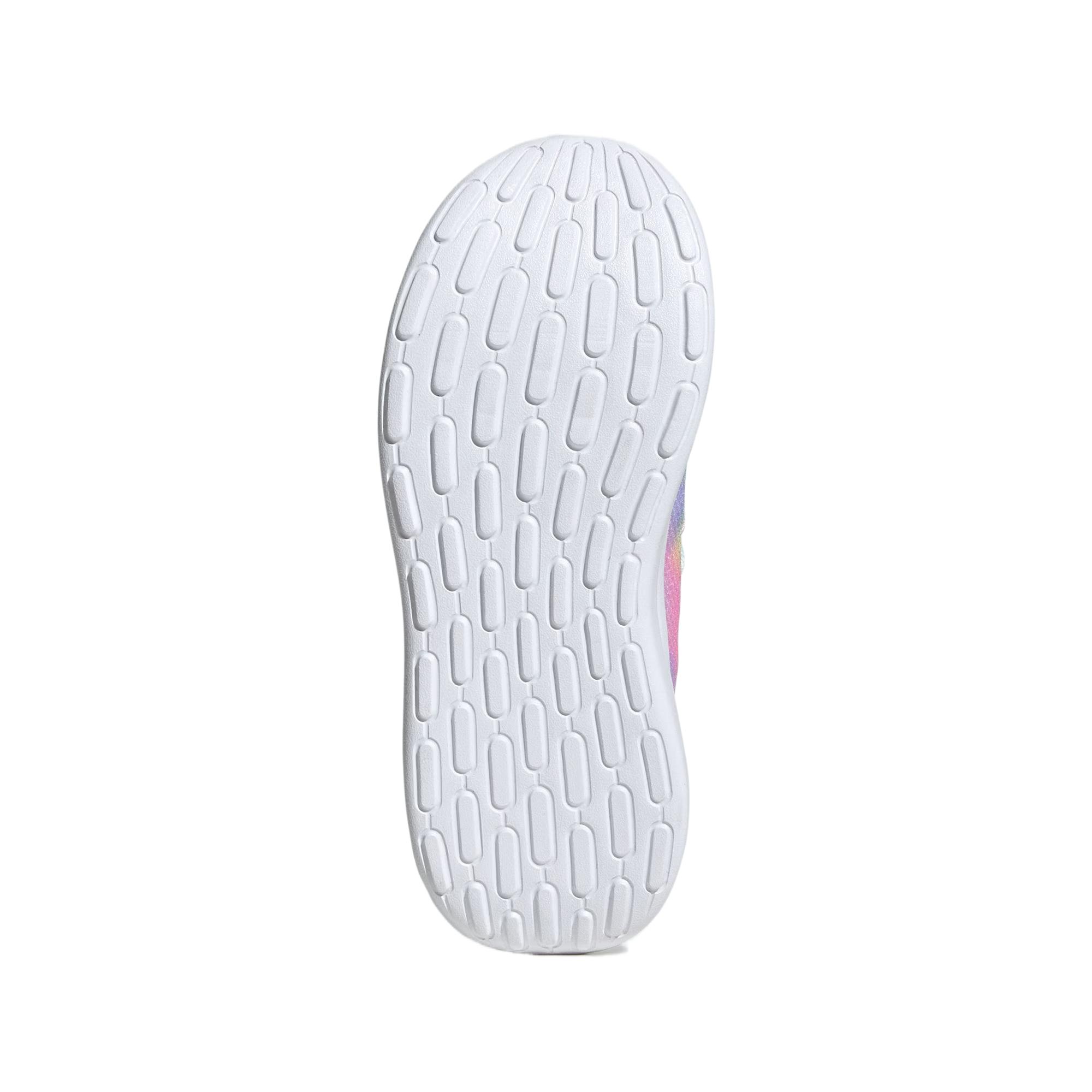 Детские кроссовки LITE RACER ADAPT 7.0 с низким верхом для повседневной носки Adidas, фиолетовый/мятный/зеленый/желтый — фото 4