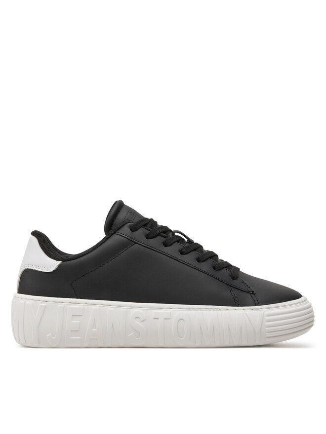 

Кроссовки Tommy Jeans Tjw Leather Cupsole Ess, черный