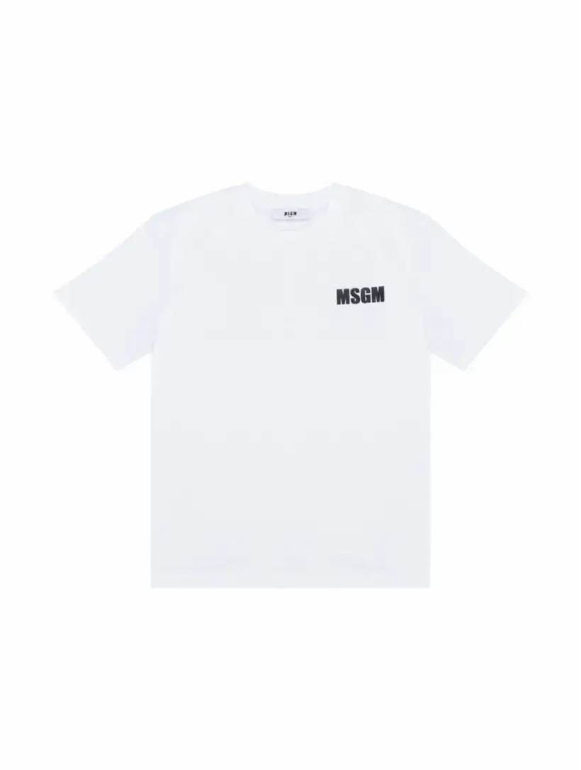 

Хлопковая футболка с логотипом MSGM, белый