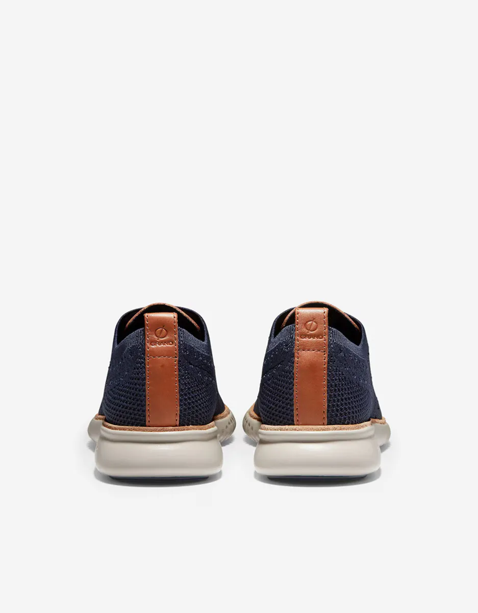 Мужские туфли на шнуровке из ткани Stitchlite  Cole Haan, тёмно-синий — фото 3