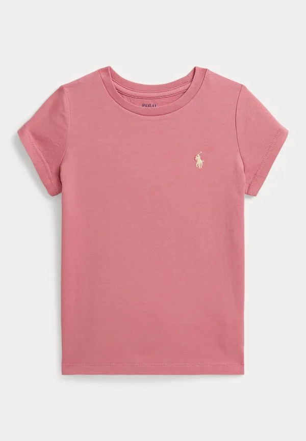Футболка из хлопкового трикотажа, базовая футболка Polo Ralph Lauren, Desert Rose