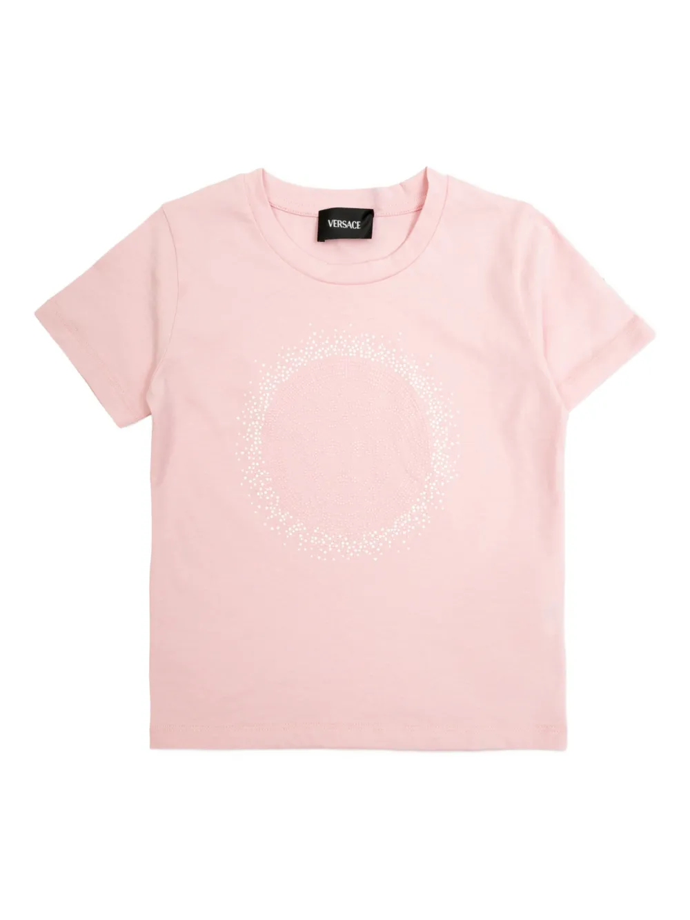 

Футболка с украшениями Versace Kids, розовый