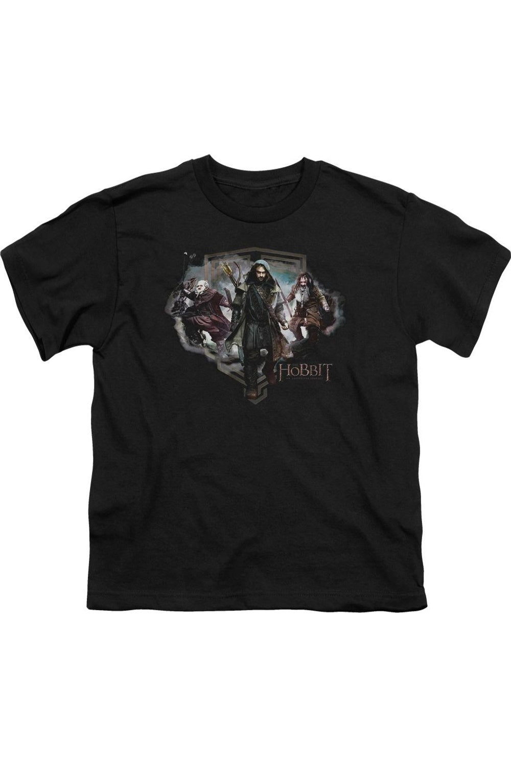 

Футболка с коротким рукавом для детей "Хоббит: Три гнома" Gildan, черный