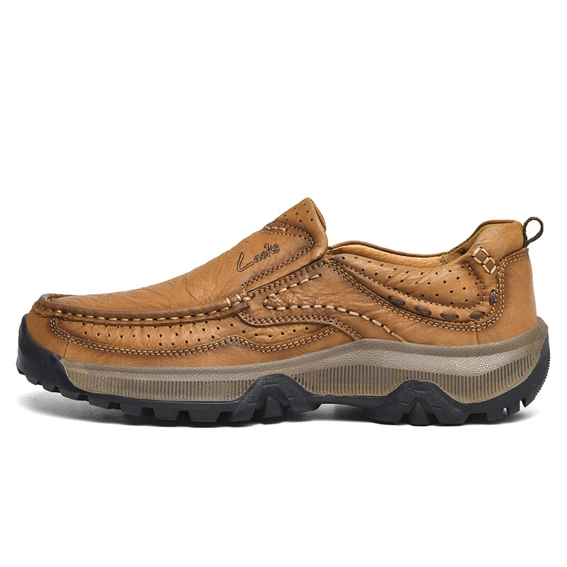 Туфли мужские Men"s Casual Men Low-Top Laoks, цвет Light Brown — фото 2