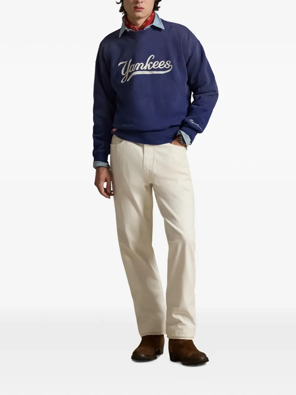 Толстовка с круглым вырезом POLO RALPH LAUREN, синий — фото 2