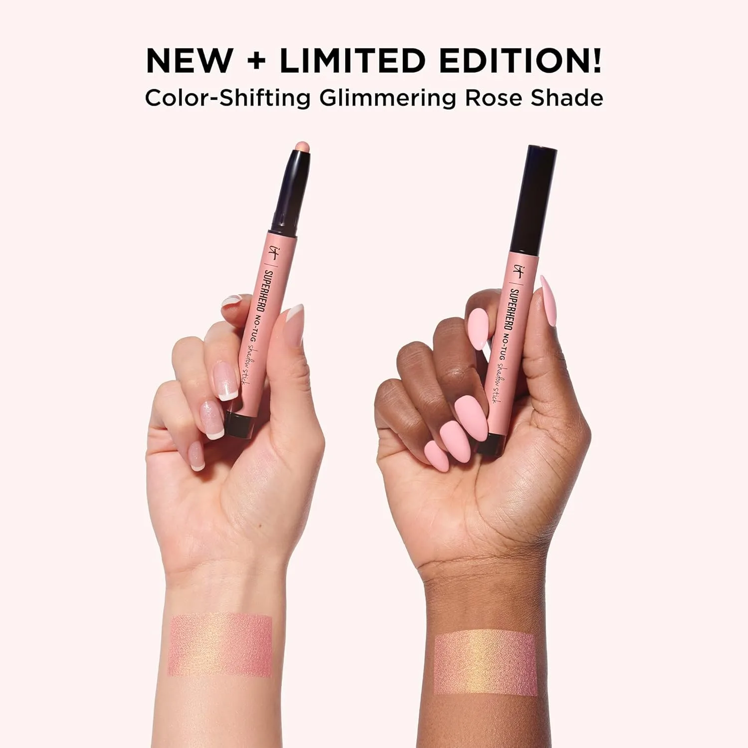 IT Cosmetics Unwrap Glimmering Eyes набор для макияжа: тушь и карандаш для век, 2 предмета, праздничный набор для нее, полноразмерная косметика, суперстойкая кремовая тушь для век и удлиняющая объемная тушь — фото 4