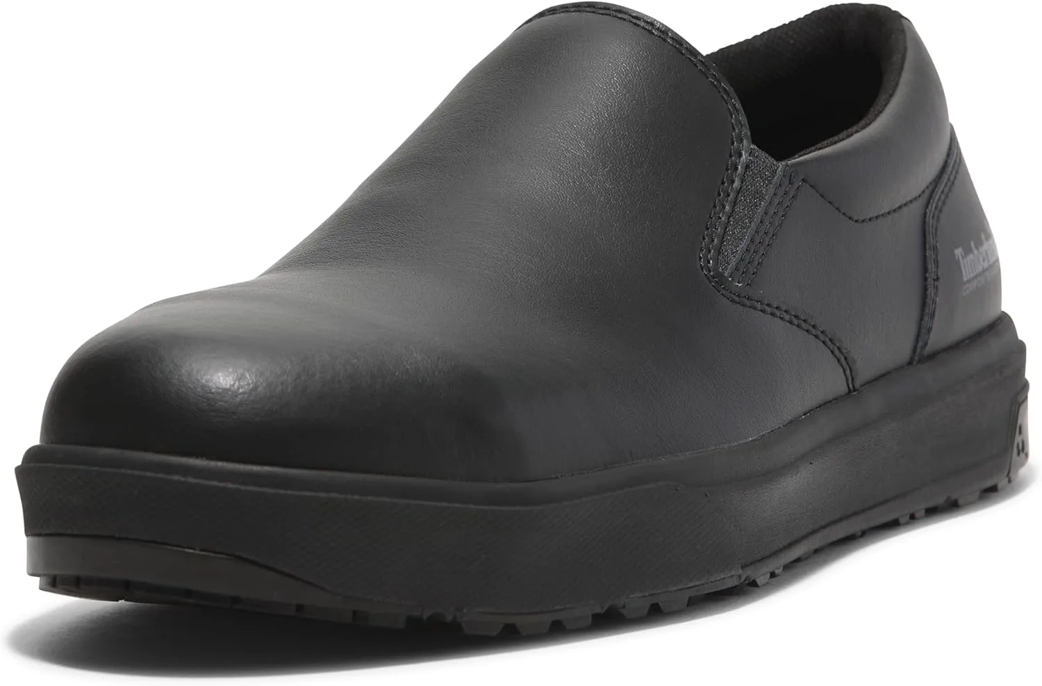 Мужские рабочие туфли Timberland PRO Berkley Slip-on с композитным носком, статическим рассеянием и повседневным промышленным стилем, черный — фото 4