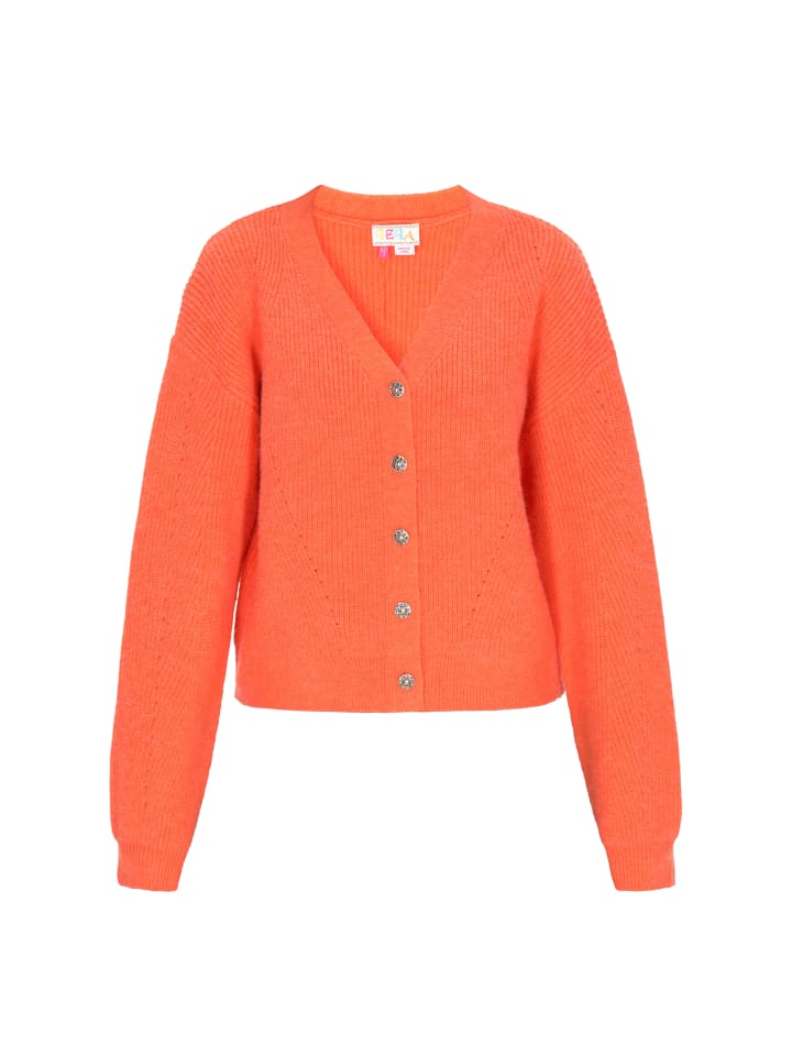 

Женский кардиган оранжевого цвета IZIA
