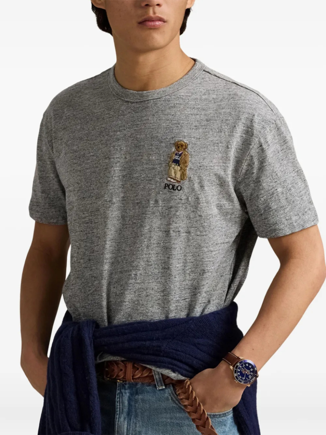 Polo Ralph Lauren футболка Polo Bear, серый — фото 3