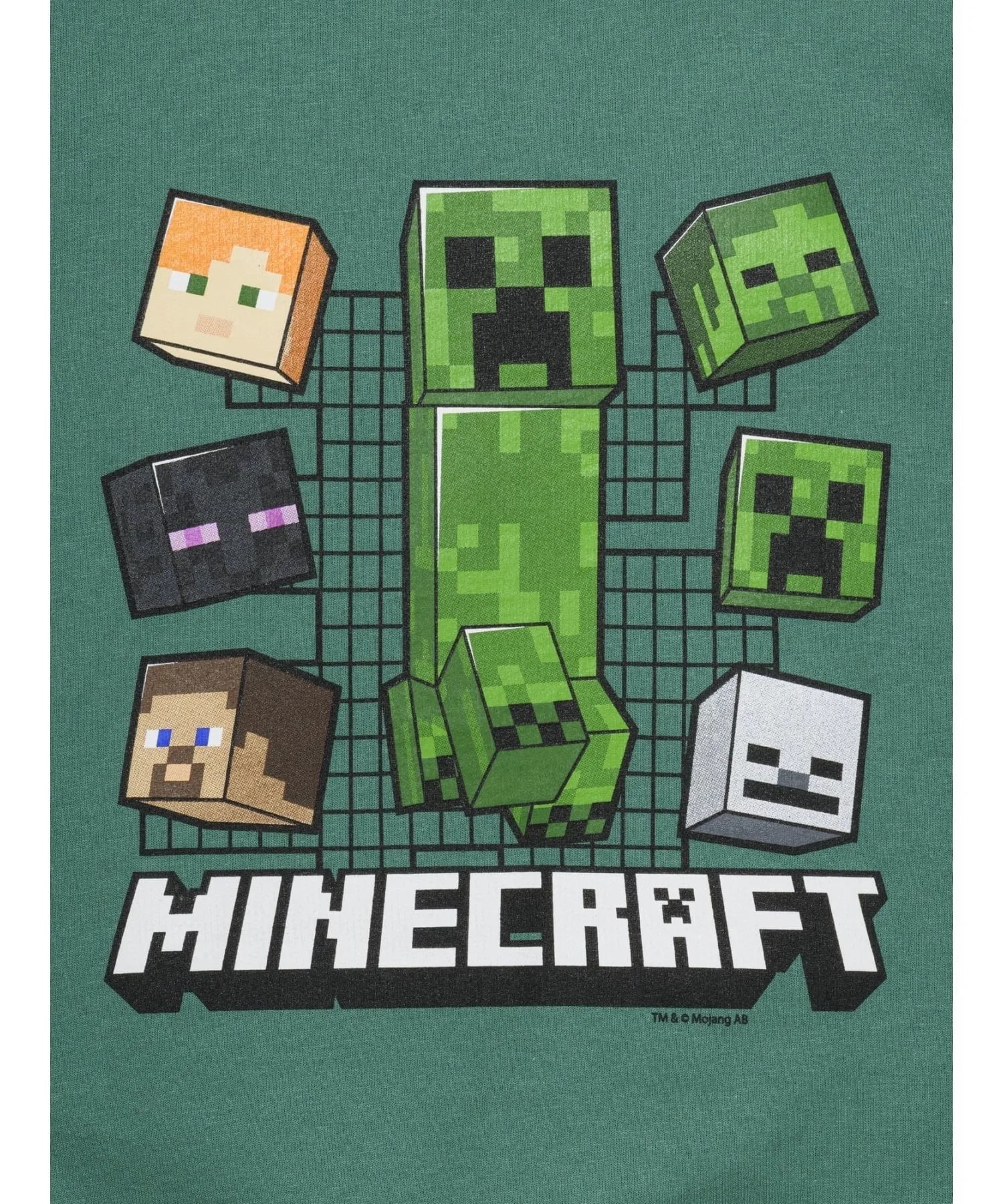 (K)GapKids | Свитшот свободного кроя с графическим принтом Minecraft GAP, NEW_ALGAE_373 — фото 3
