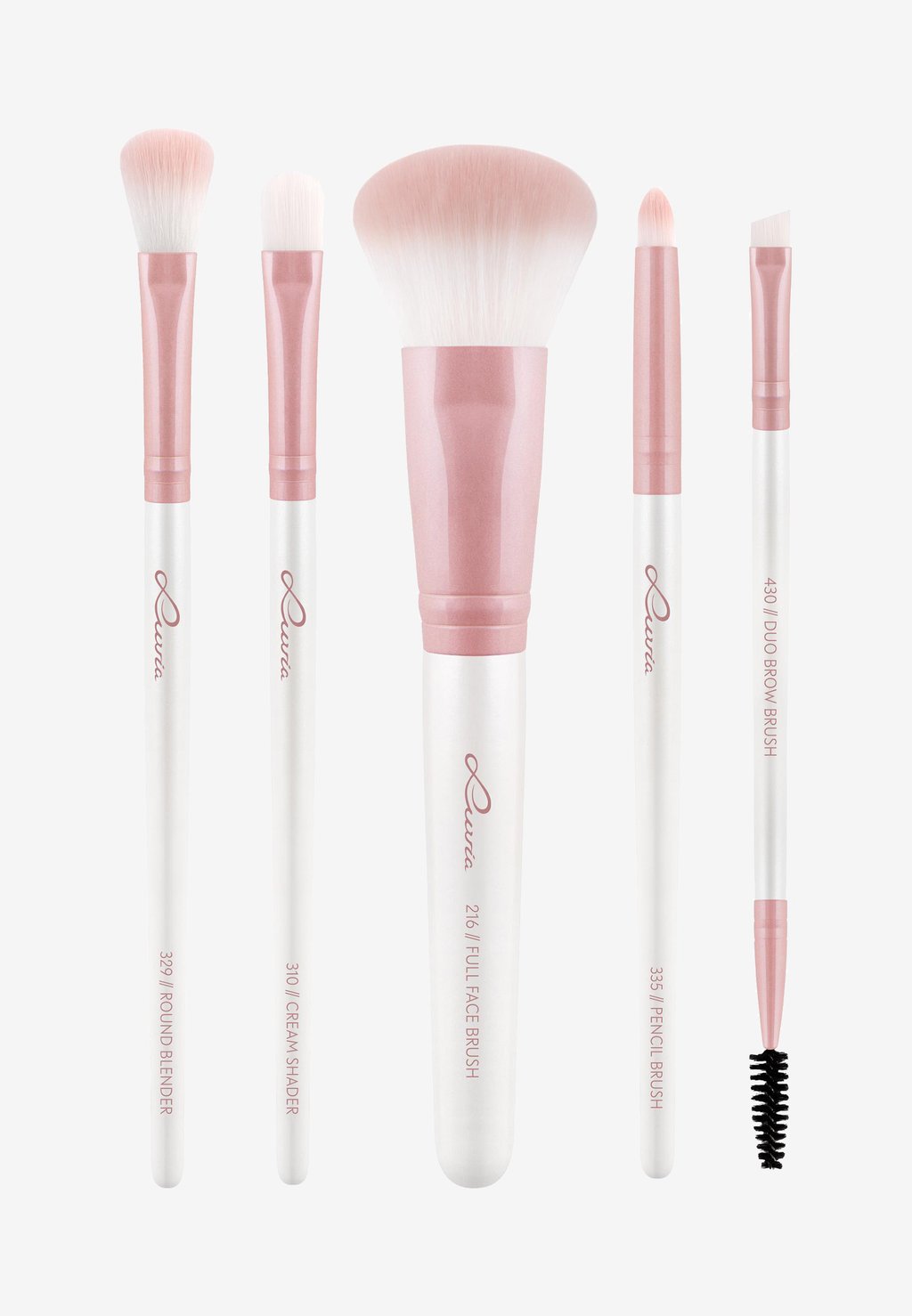 

Набор кистей Daily Selection Luvia Cosmetics, цвет pearl white/candy pink